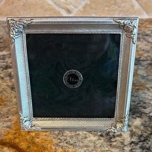 Vintage Elias Jewelry Pewter Small Square Picture Frame